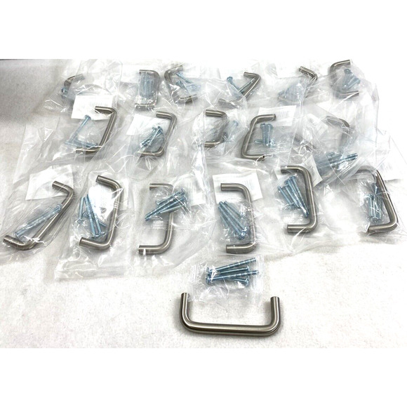 19 Silvertone Metal Cabinet Handles 3" Drawer Door Pulls DIY Home‎ Decor - Picture 5 of 7